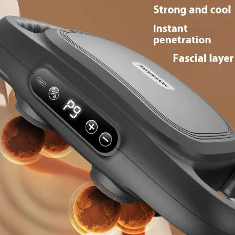 6-Head Deep Tissue Massage Gun – Star Gray