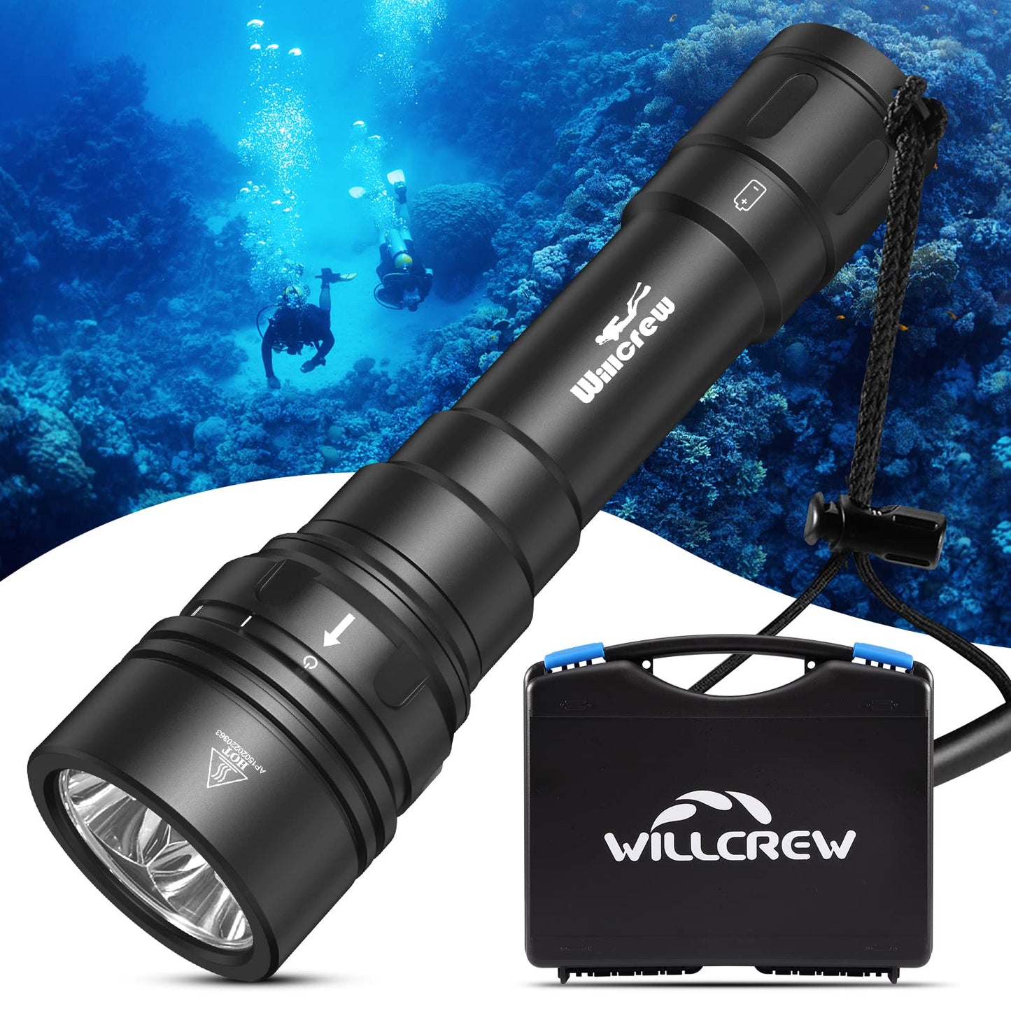 Willcrew DX150 15000 Lumen Rechargeable Dive Light