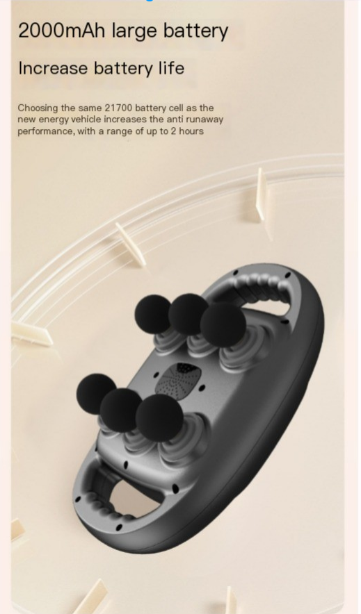 6-Head Deep Tissue Massage Gun – Star Gray