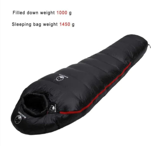 Premium Goose Down Extreme Warm Mummy Sleeping Bag – 3000g Fill (Heavy-Duty Winter Edition)