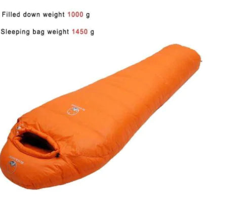 Premium Goose Down Extreme Warm Mummy Sleeping Bag – 3000g Fill (Heavy-Duty Winter Edition)