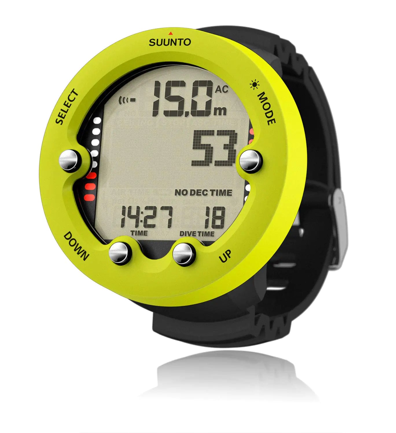 Suunto Zoop Novo Wrist Scuba Diving Computer Lime Without USB