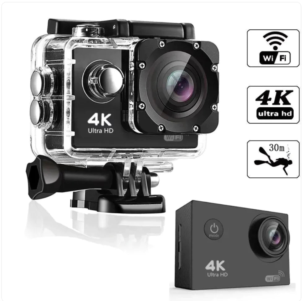 Mini 4K HD Waterproof Action Camera – Smart Sports Cam