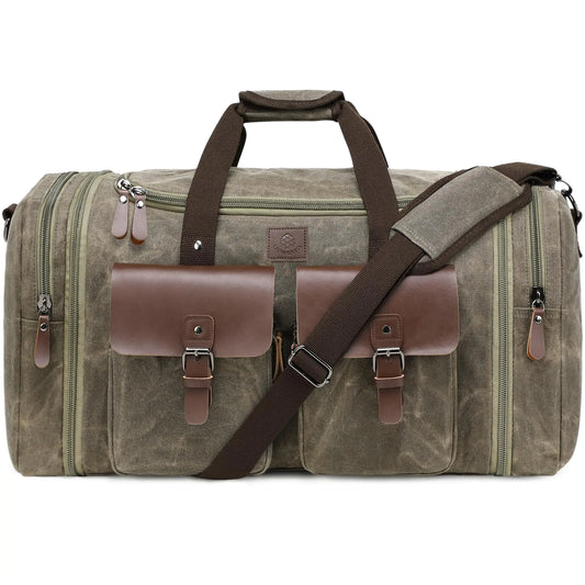 Waxed Canvas Weekender Duffle – 60L