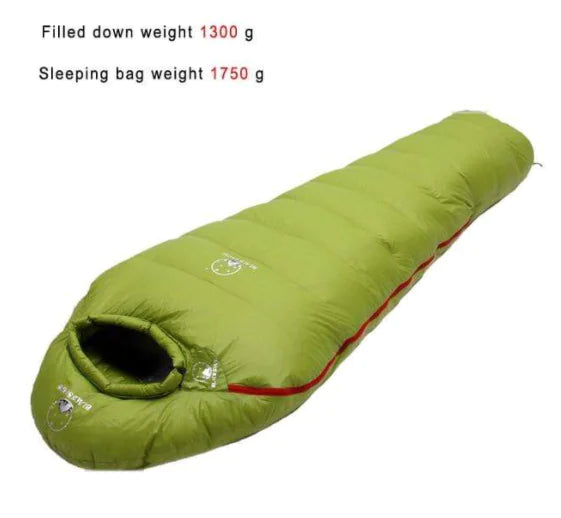 Premium Goose Down Extreme Warm Mummy Sleeping Bag – 3000g Fill (Heavy-Duty Winter Edition)