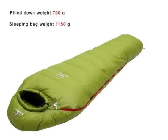 Premium Goose Down Extreme Warm Mummy Sleeping Bag – 3000g Fill (Heavy-Duty Winter Edition)